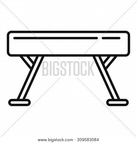 Gymnastic Bar Icon. Outline Gymnastic Bar Vector Icon For Web Design Isolated On White Background