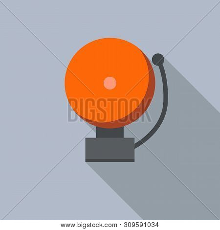 Alarm Siren Ring Icon. Flat Illustration Of Alarm Siren Ring Vector Icon For Web Design