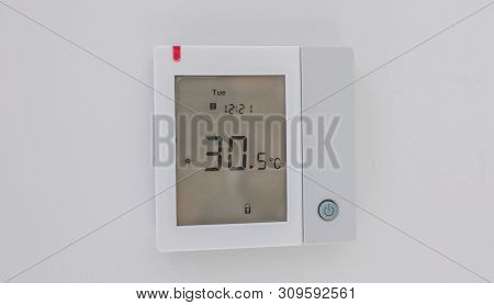 Indicator Of Climate Control In An Office Building With A Touch Screen Display And Control Panel