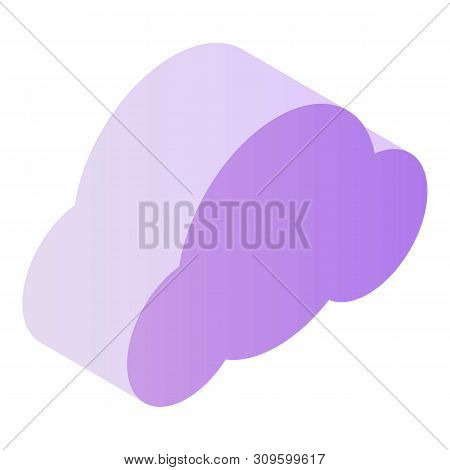 Cloud Data Type Icon. Isometric Of Cloud Data Type Vector Icon For Web Design Isolated On White Back