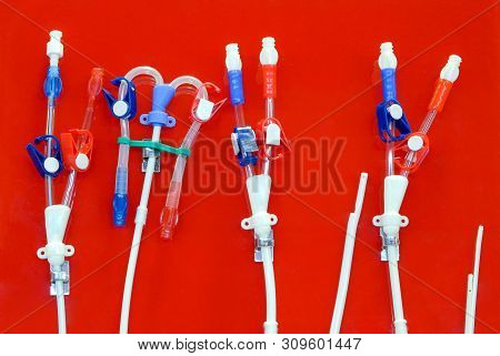 Tubes And Hoses For Use In Bypass To Patients With Fatty Stasis In The Arteries. To Make Blood Flow 