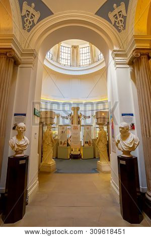 London, Uk - May 15 2018: The Bank Of England Museum Displays A Wide-ranging Collection Detailing Th