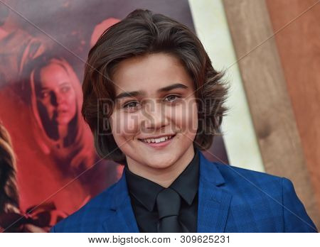 LOS ANGELES - JUN 20:  Luca Luhan arrives to the 'Annabelle Comes Home' World Premiere  on June 20, 2019 in Hollywood, CA