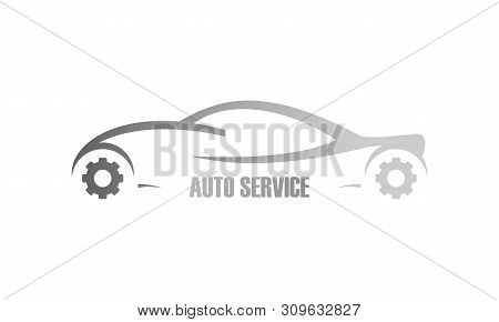 Auto Service Sign Car Repair Logo Design