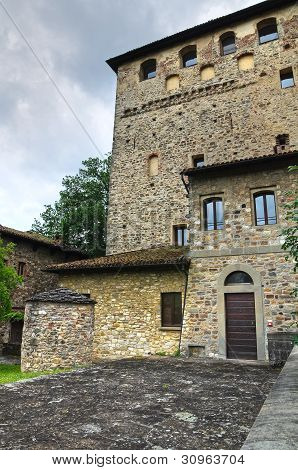 Castillo de Malaspina Dal Verme. Bobbio. Emilia-Romaña. Italia.