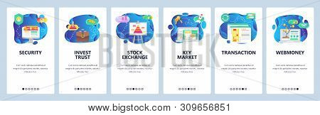 Website And Mobile App Onboarding Screens Vector Template