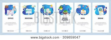 Website And Mobile App Onboarding Screens Vector Template