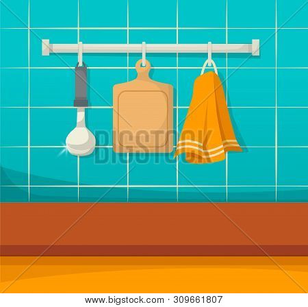 Kitchen Clean Utensils, Clean Dishes After Cleaning, Order And Comfor.