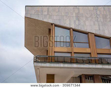 Gyor, Hungary 05 13 2019 : National Theater Gyor, The Main Theater In Gyor