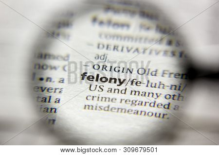 The Word Or Phrase Felony In A Dictionary