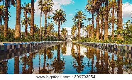 The Arab League Park (parc De La Ligue Arabe ) Is An Urban Park In Casablanca, Morocco
