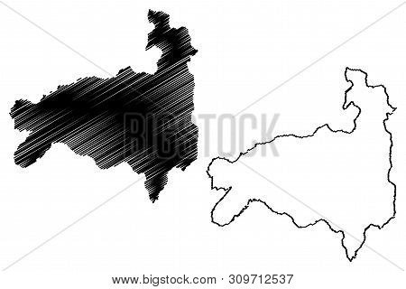Loja Province (republic Of Ecuador, Provinces Of Ecuador) Map Vector Illustration, Scribble Sketch L