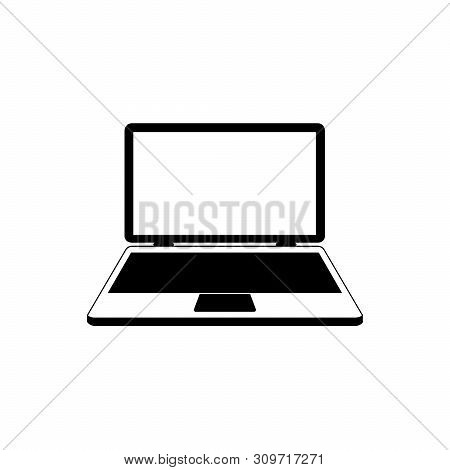 Laptop Computer Screen Icon Isolated On White Background. Laptop Computer Screen Icon Simple Sign. L