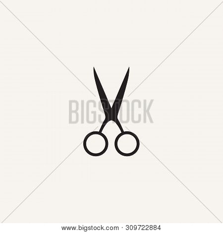 Barber Logo.barbershop Logo Vector Illustration. Scissor Icon