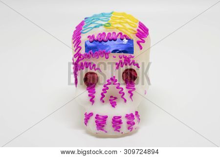 July 02, 2019, Tokyo, Japan - A Picture Of A Mexican Sugar Skull (candy) For Day Of The Dead Celebra