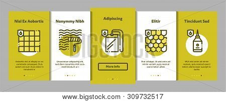 Waterproof Materials Vector Onboarding Mobile App Page Screen. Waterproof Material For Personal, Ind