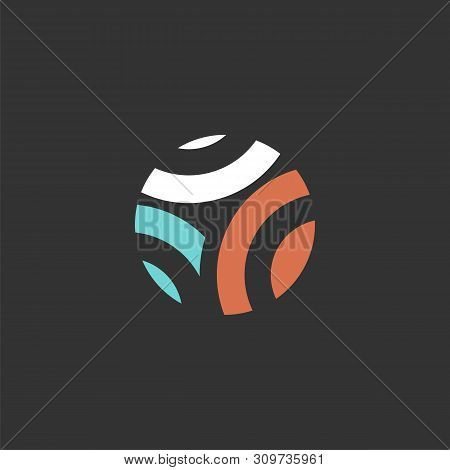 Abstract Swoosh In Circle Logo Template Illustration Design. Vector Eps 10.