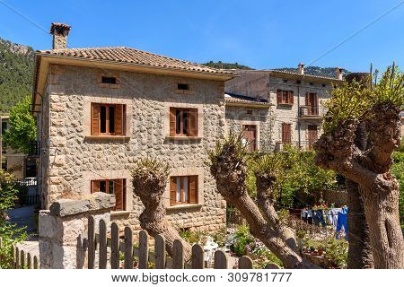 Beautiful Architecture Of Valldemossa , Mallorca Island, Spain