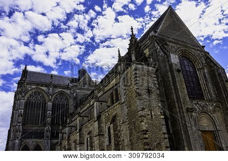 Le Mans, Maine, France - May 28: Cathedral Of Saint Julian (cathedrale St-julien Du Mans) On 28 May 