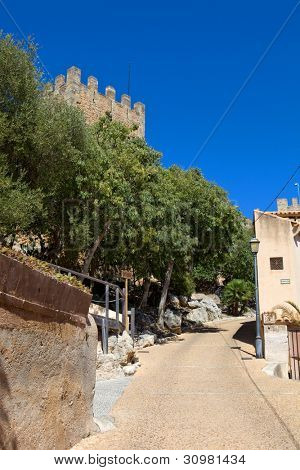 Slottet Capdepera. Mallorca. Baleariske Øer. Spanien.