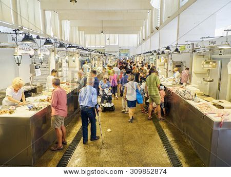 Cadiz Downtown Market, Mercado Central De Abastos. Cadiz, Andalusia, Spain.