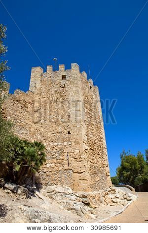 Slottet Capdepera. Mallorca. Baleariske Øer. Spanien.