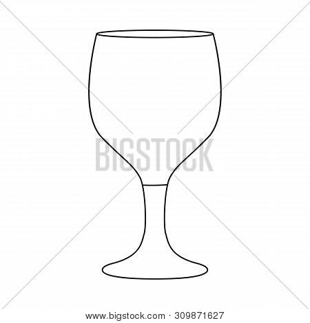 Vector Illustration Of Dishes And Container Symbol. Set Of Dishes And Glassware Stock Vector Illustr
