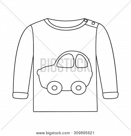 Isolated Object Of Raglan And Waistcoat Icon. Collection Of Raglan And Boys Vector Icon For Stock.