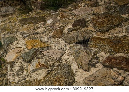 Bratislava, Slovakia: The Texture Of The Stone. Devin Castle