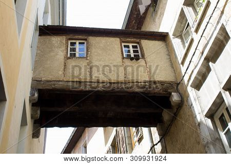 View Of Bridge Of Sighs On A Sunny Day.closeup.chambery.france.