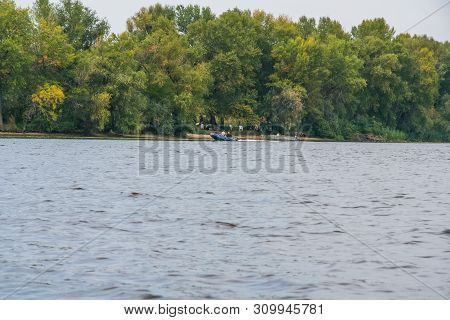 Sunset In The Dnieper River