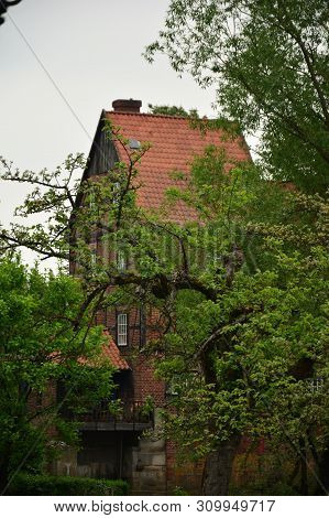 Beautiful View Of Historical Small Town In Germany Wienhausen