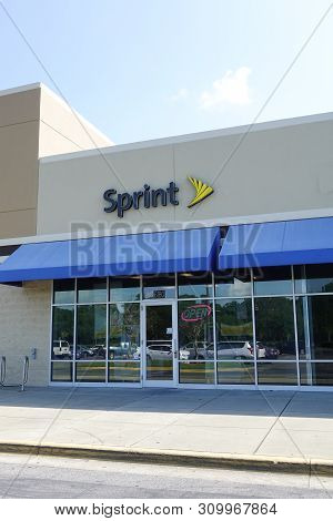 Vero Beach, Fl/usa - 05/06/19 - Sprint Corporation Is An American Telecommunications Company That Pr