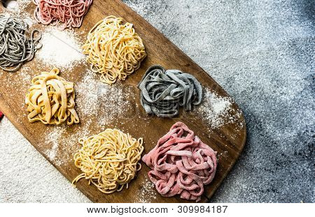 Cooking Concept With Italian Homemade Pasta