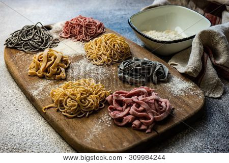 Cooking Concept With Italian Homemade Pasta