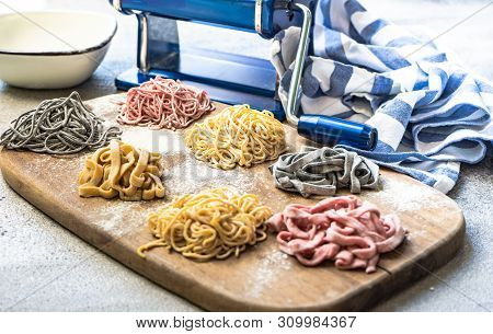 Cooking Concept With Italian Homemade Pasta