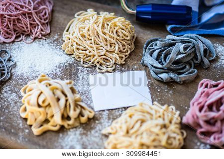 Cooking Concept With Italian Homemade Pasta