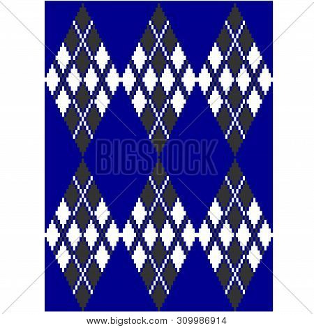 Modern Classic Digital Argyle Seamless Print Pattern
