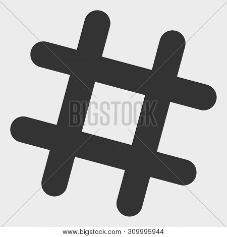 Jail Grid Vector Illustration. A Flat Illustration Design Of Jail Grid Icon On A White Background.