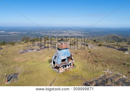 Alto Do Ceu Observatory View At Chapada Dos Guimaraes, Mato Grosso, Brazil. Great Landscape. Travel 