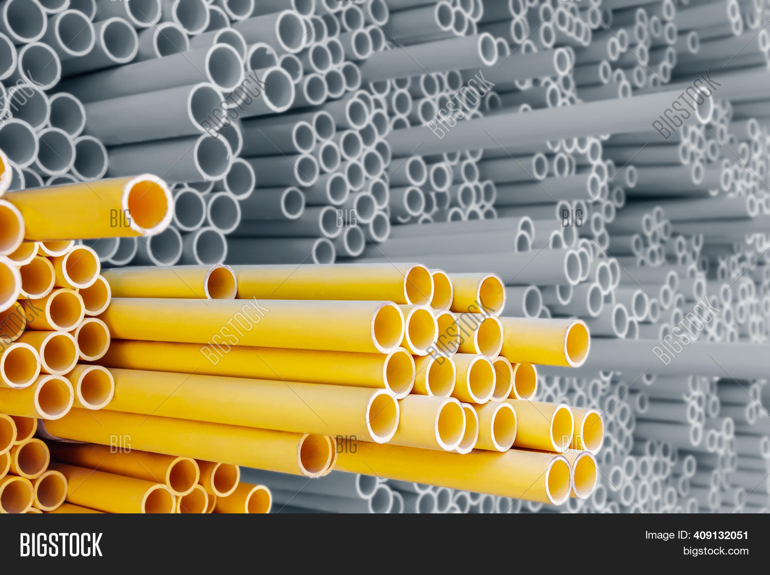 Yellow Pvc Pipes Image & Photo (Free Trial) Bigstock