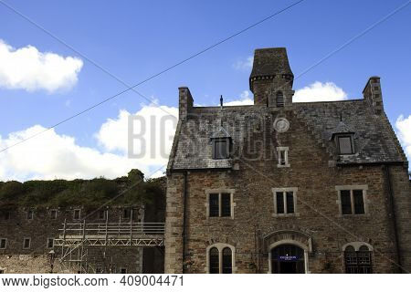 Bodmin (england), Uk - August 20, 2015: Bodmin Jail Naval Prison Outside View, Cornwall, England, Un