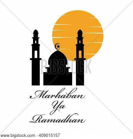 Vector Illustration Of Marhaban Ya Ramadhan