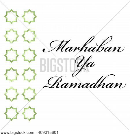 Vector Illustration Of Marhaban Ya Ramadhan