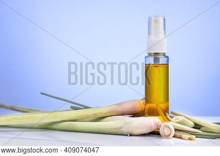 Natural Mosquitoes Repellent Spray Derived From Lemongrass Essential Oil And Other Herbs