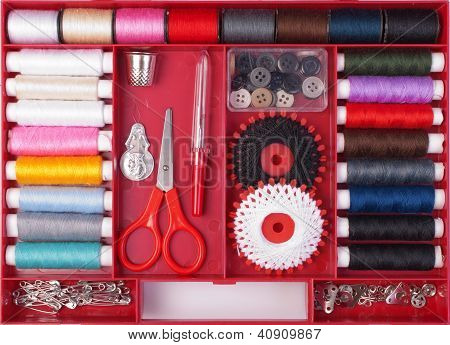 verschillende naaien accessoires
