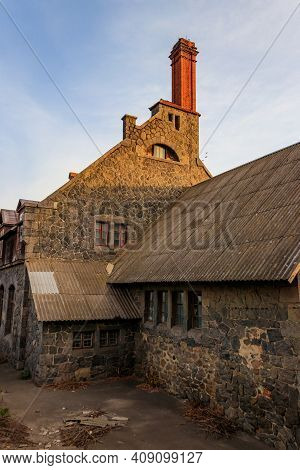 Old Bratslav Water Mill With Power Station In Nemyriv, Ukraine