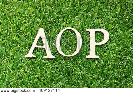 Alphabet Letter In Word Aop (abbreviation Of Annual Operating Plan Or Aspect-oriented Programming) O