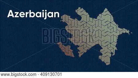 Card With A Stylized Oriental Overlapping Pattern And A Transform Effect. Oriental Gold Pattern With