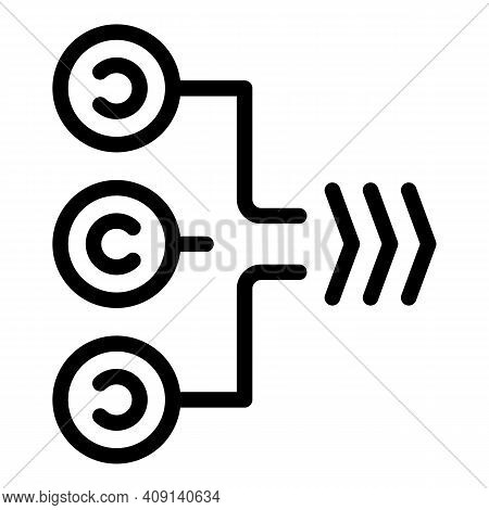 Marketing Mix Icon. Outline Marketing Mix Vector Icon For Web Design Isolated On White Background